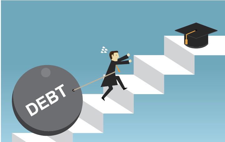 Higher education debt